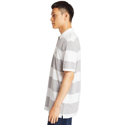 Men's Keene River Striped Polo Shirt