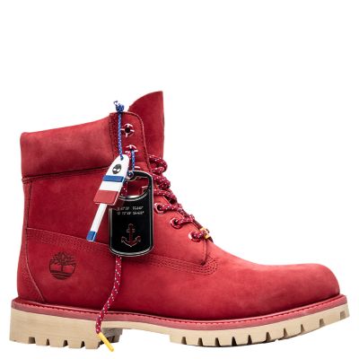 timberland red shoes