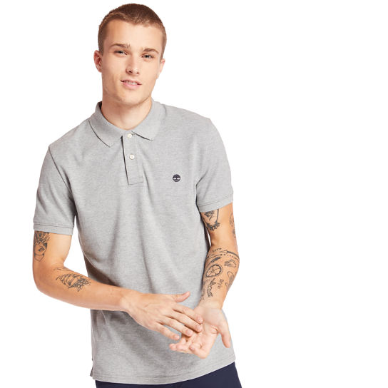 for Men Aeronautica Militare Cotton Polo Shirt in Lead Grey Mens Clothing T-shirts Polo shirts 