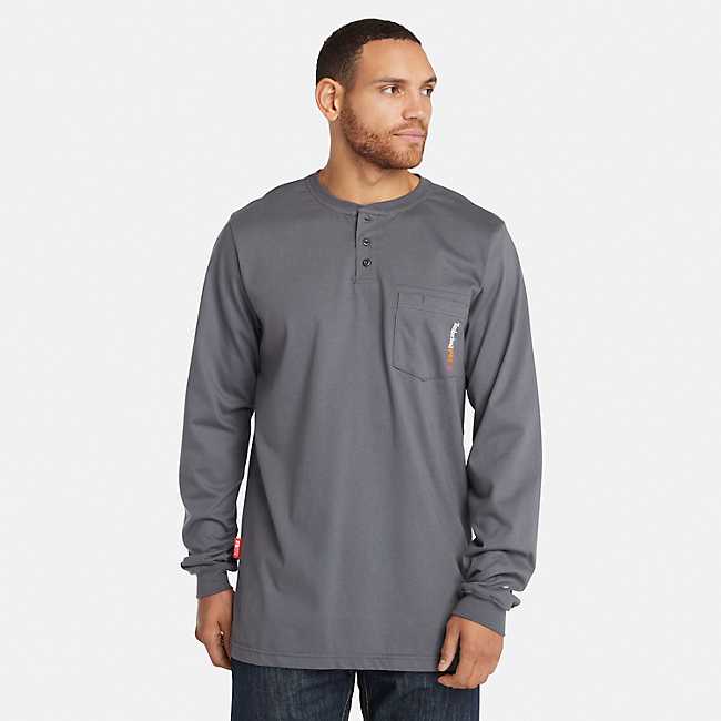 Men's Timberland PRO® Cotton Core Flame-Resistant Long-Sleeve Henley