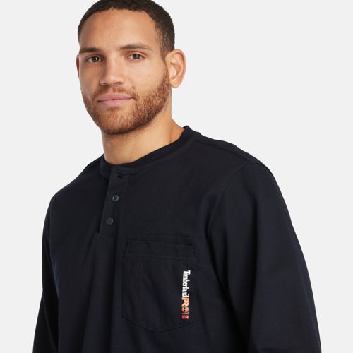 Men's Timberland PRO® Cotton Core Flame-Resistant Long-Sleeve Henley-