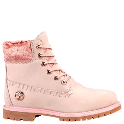 pink steel toe boots timberland