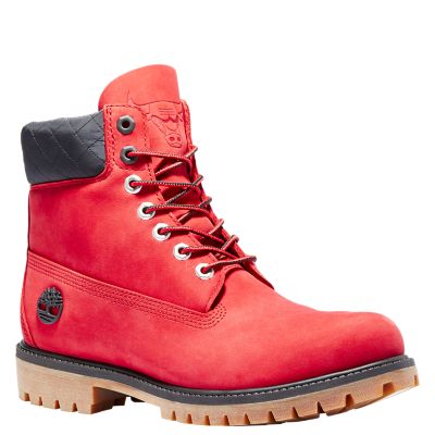 red tim boots