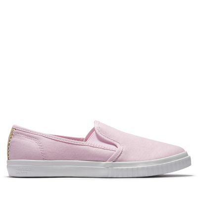 pink canvas slip on shoes