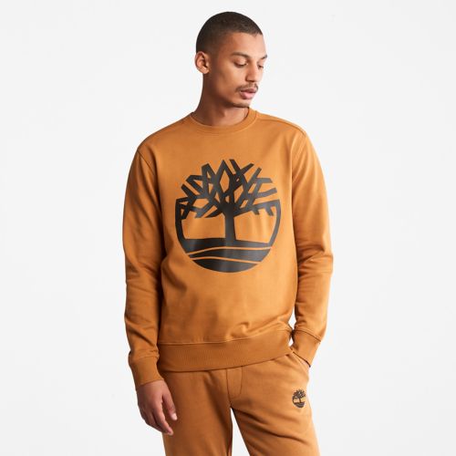Men's Timberland Tree-Logo Crewneck Sweatshirt-