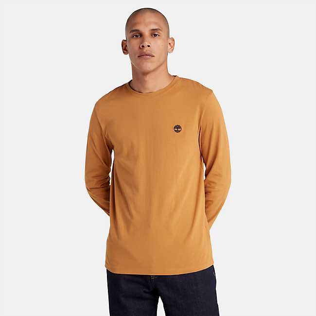 Men\'s Dunstan US Crew Slim-fit Timberland Long | T-Shirt River Sleeve
