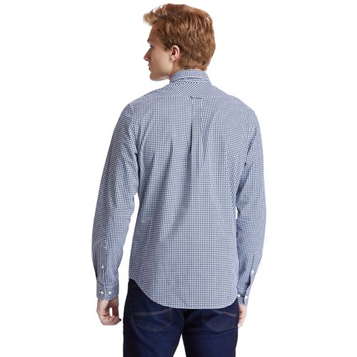 Men's Suncook River Long-Sleeve Poplin Gingham Shirt-