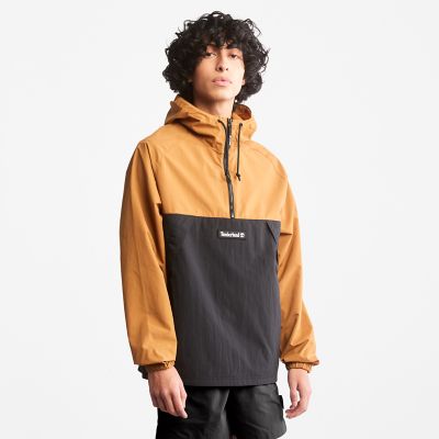 pullover windbreaker with hood