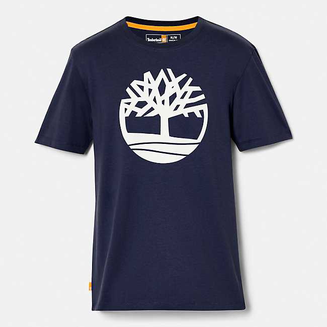 CA Men\'s River T-Shirt Timberland Tree Kennebec | Logo