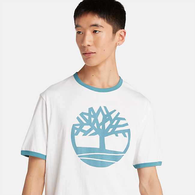 Men's Tree-Logo Ringer T-Shirt