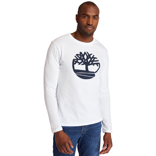 Men's Long Sleeve Tree Logo Ringer T-Shirt