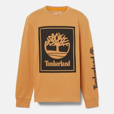 Timberland Logo Long Sleeve T-Shirt | Timberland US