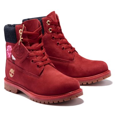 embroidered timberland boots