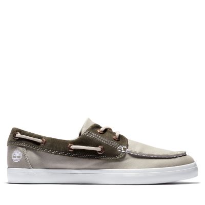 timberland canvas boat shoes