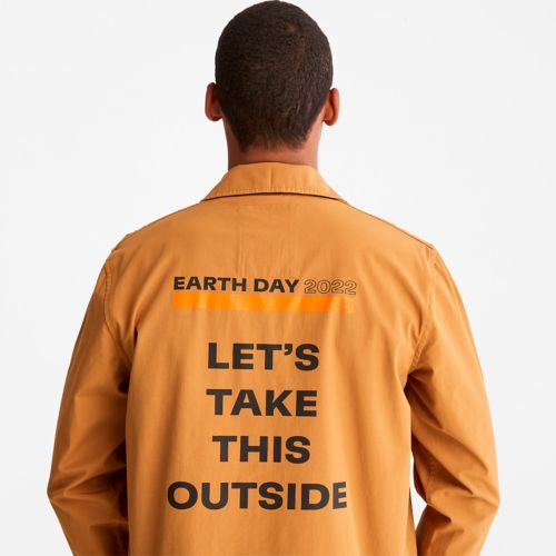 Manteau hydrofuge Earth Day EK+ de type travailleur pour hommes-