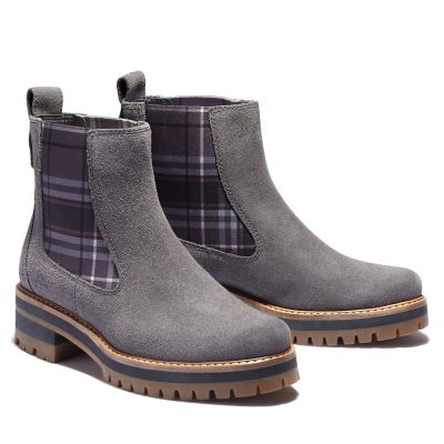 timberland women's courmayeur valley chelsea boots grey