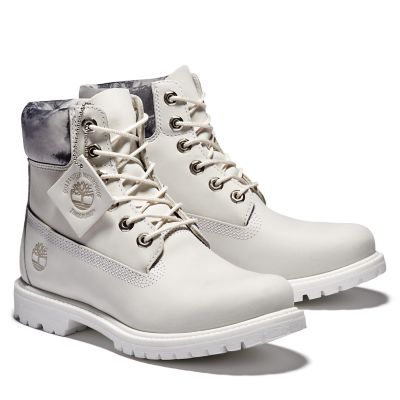 white and gold timberlands