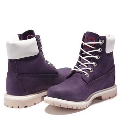 purple timberland boots womens