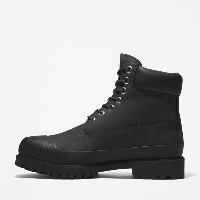 timberland 6 inch rubber toe boots