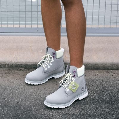 womens timberland gray boots