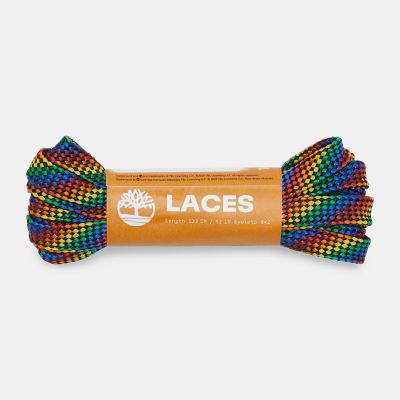 Rainbow Flat Polyester Laces 52in/132cm