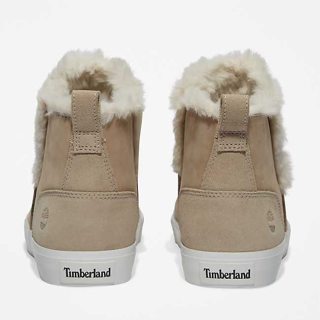 Buy Tan Brown Suede Mini Faux Fur Lined Water Repellent Pull-On Suede Boots  from the Next UK online shop