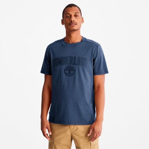 T-shirt Outdoor Heritage EK+ en coton recyclé avec logo pour hommes-