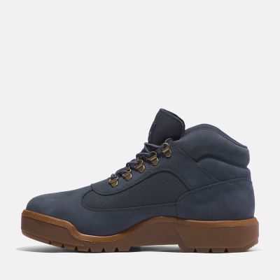 Timberland field boots navy blue sale