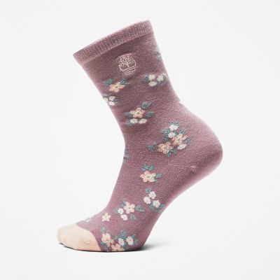 Women's Mini Floral Crew Socks