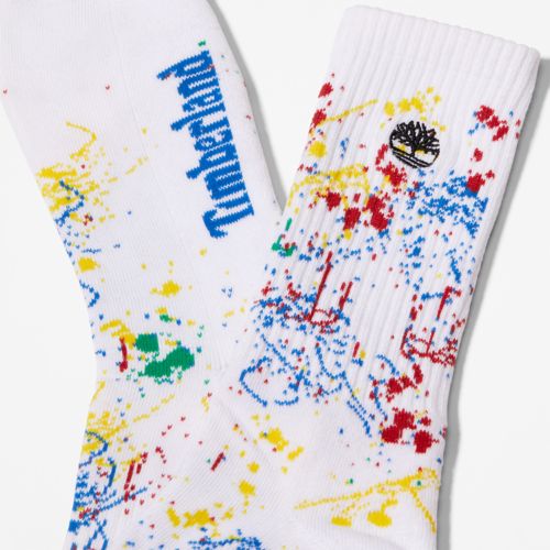 Men's 2-Pack Paint Splash Crew Socks-