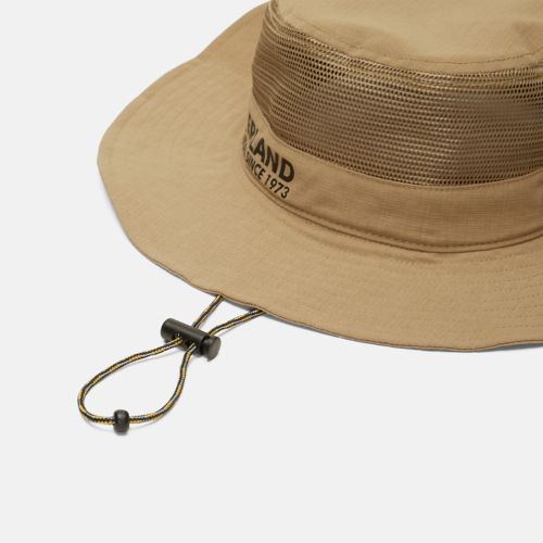 Bucket Hat with Mesh Crown-