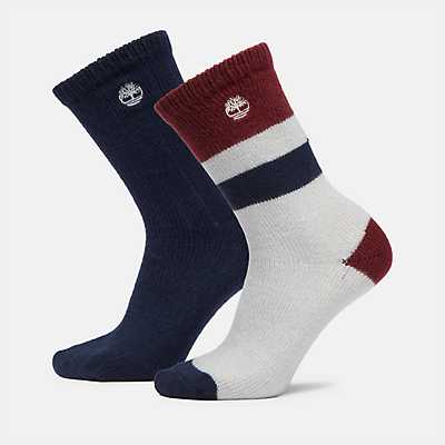 Women's 2-Pack Marled-Stripe Boot Socks