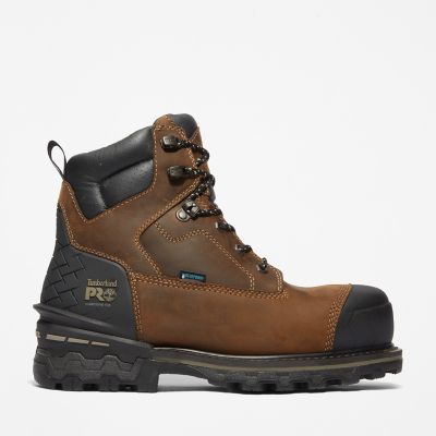 Visiter la boutique Timberland PROTimberland PRO Men's 6 inch Boondock Comp Toe WP Insulated Industrial Work Boot,Brown Tumbled Leather,9 W US 