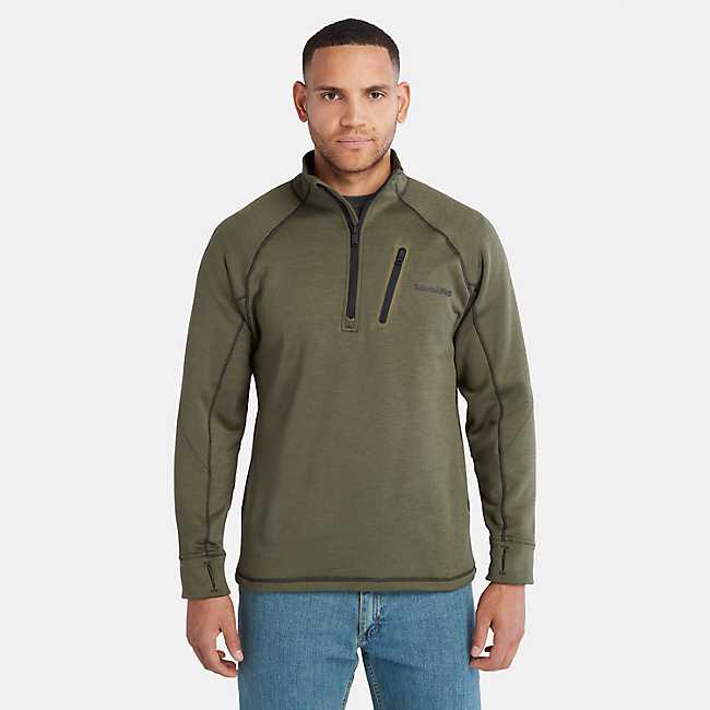 Stretch Fleece Zip Hoodie  Army Green – Swet Tailor