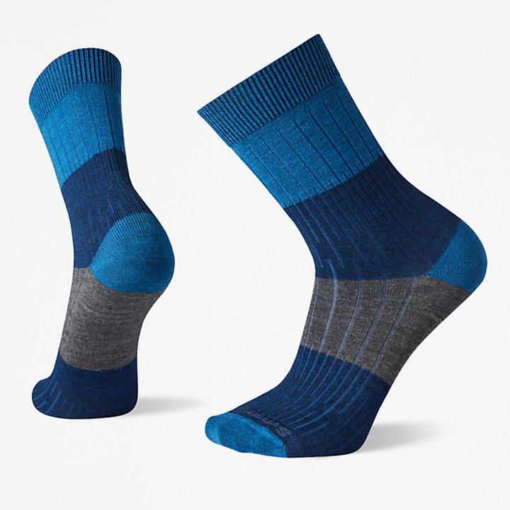 Men's Smartwool® Ribbed Colorblocked Crew Socks-