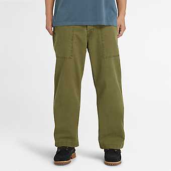 Men's Washed Canvas Stretch Fatigue Pant