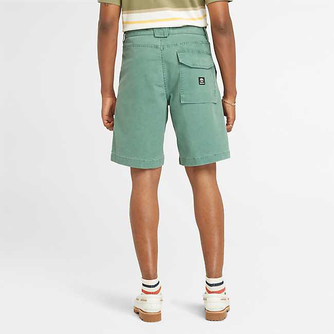 Men's Washed Canvas Stretch Fatigue Short