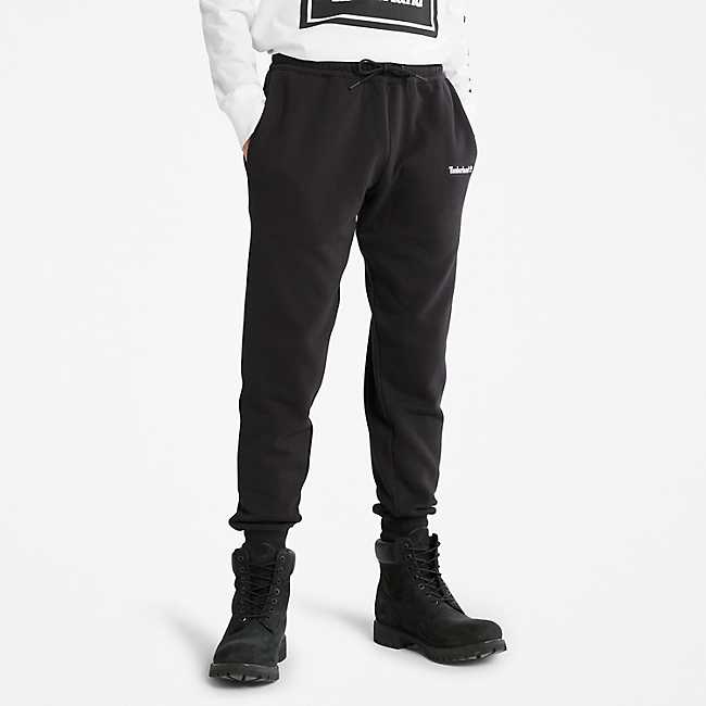 Mens Timberland Logo Sweatpants - Black