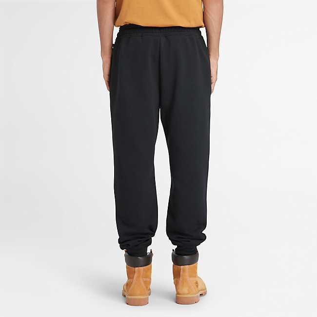 Pantalon molletonné avec logo linéaire pour hommes