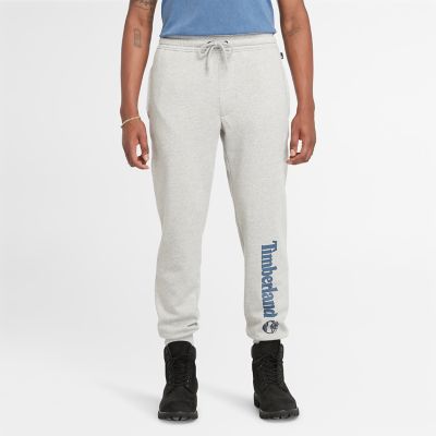 SWEAT PANTS SIDE LOGO PRINT MEN'S PANTS - HEATHER GREY – Palladium