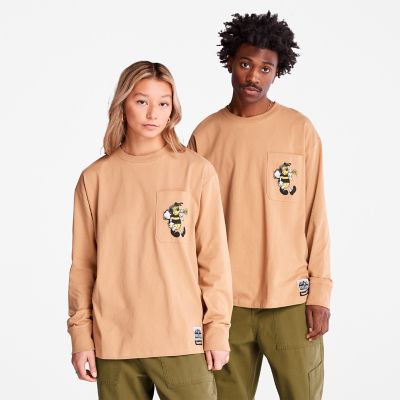 Bee Line x Timberland Back-Graphic Long-Sleeve T-Shirt