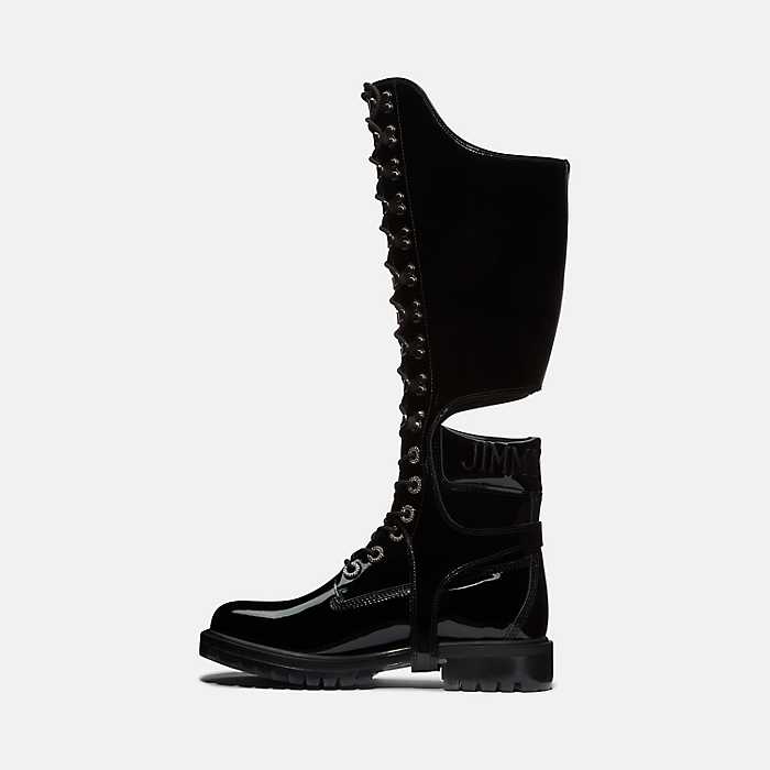 Women's Jimmy Choo x Patent-Leather Boots