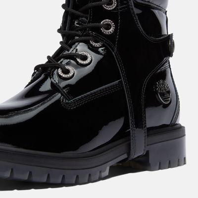 Patent leather cheap timberland boots