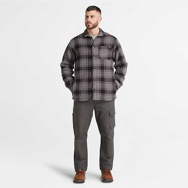 Men's Timberland PRO® Gritman Check Heavyweight Fleece Shirt