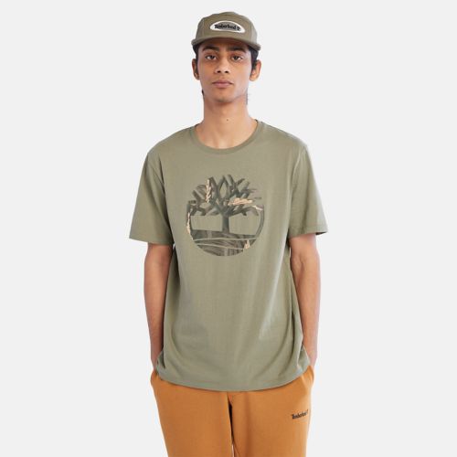 TIMBERLAND | Men's Short-Sleeve Tree Logo Camo T-Shirt