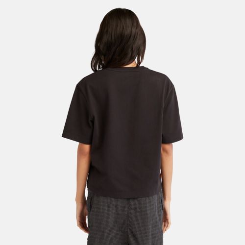 Women's Short-Sleeve Mixed-Media T-Shirt-