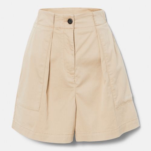 Women's Solid Pleated Shorts-
