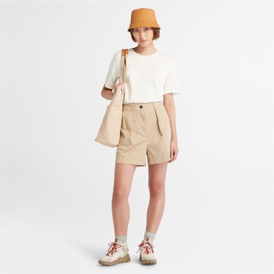 Women's Solid Pleated Shorts