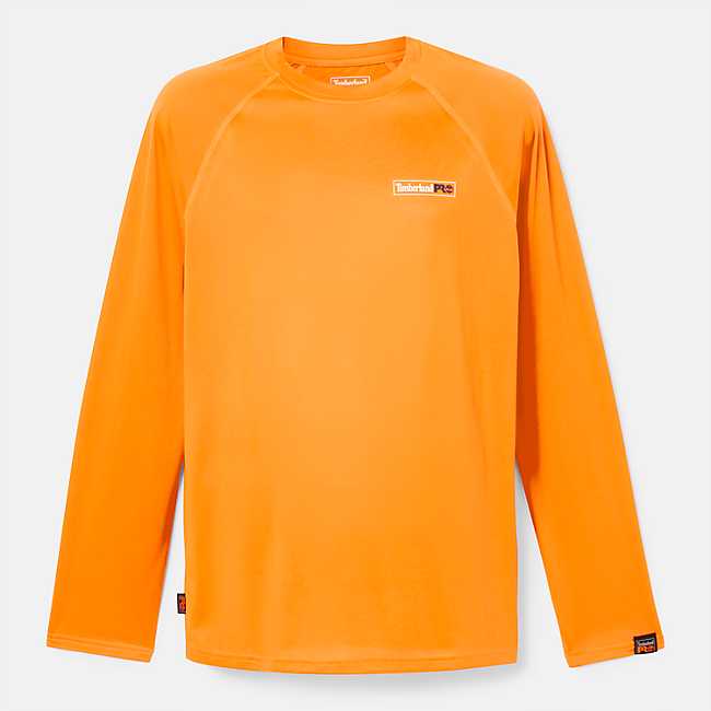 Timberland Pro Wicking Good Sport Long Sleeve T-Shirt 2.0, XXL / Bright Orange by Gemplers