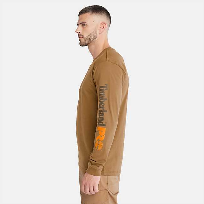 T-shirt à manches longues Timberland PRO® à logo classique pour hommes